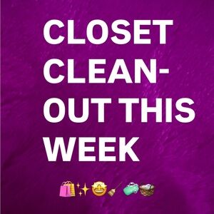 CLOSET CLEAN OUT THIS WEEK 🧼 💃🛍️🛍️🤩🤩